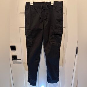 Hollister Men's Black Cargo Chino Pants